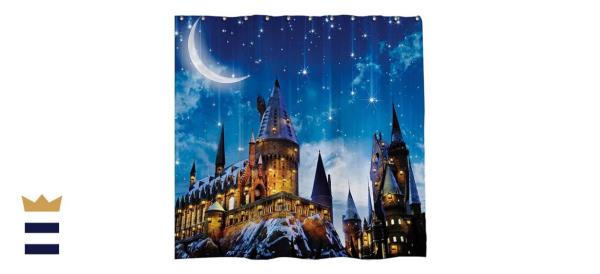 Allenjoy Magic Castle Wizard School Shower Curtain