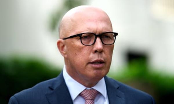 Peter Dutton outside