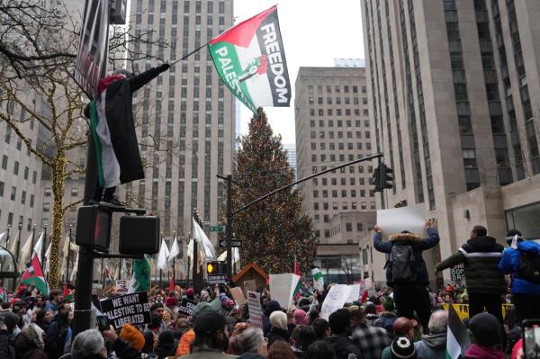 Protest in Midtown Manhattan. 