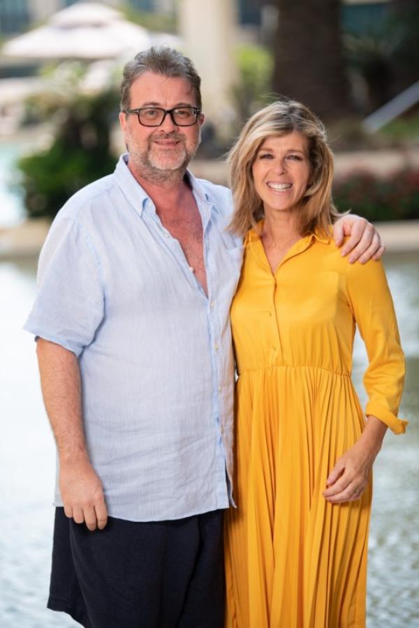 Editorial use o<em></em>nly Mandatory Credit: Photo by James Gourley/ITV/REX/Shutterstock (10495119m) Derek Draper and Kate Garraway 'I'm a Celebrity... Get Me Out of Here!' TV Show, Kate Garraway at the Versace Hotel, Series 19, Australia - 08 Dec 2019