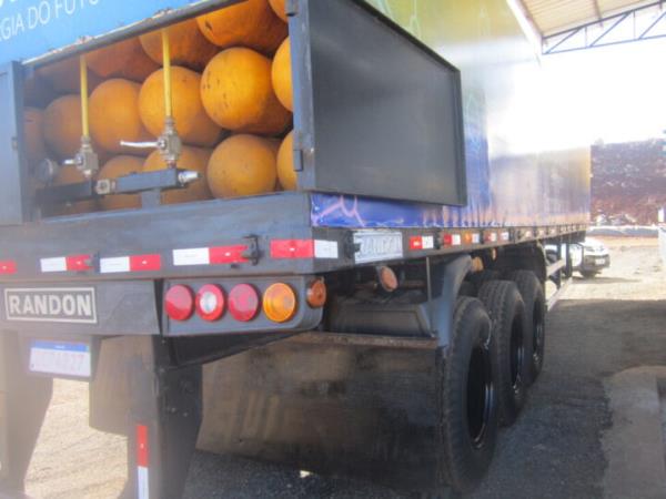 A truck stores biomethane in yellow cylinders, ready to supply trucks transporting industrial waste being treated at the Cetric Ecopark in Chapecó, a municipality in southern Brazil. CREDIT: Mario Osava / IPS