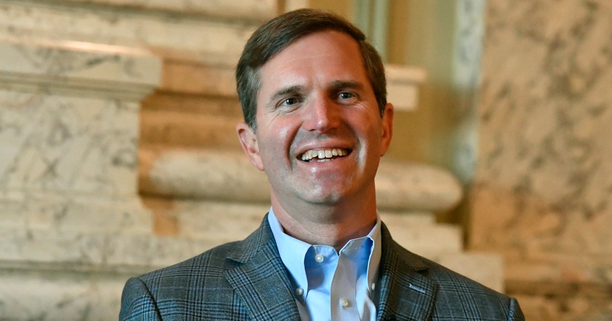 肯塔基州州长安迪·贝希尔(Andy Beshear)是民主党的副总统候选人，他可以赢得蓝领选民的支持