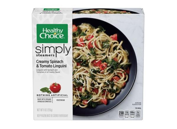 Healthy Choice Simply Steamers Creamy Spinach & Tomato Linguini 