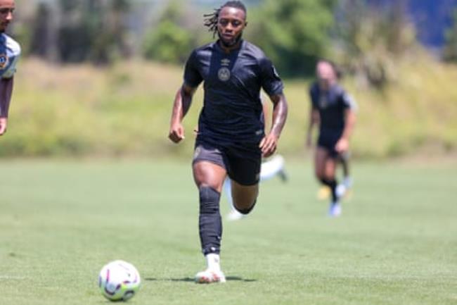 Antoine Semenyo of Bournemouth during a friendly match between LA Galaxy and AFC Bournemouth at Dignity Health Sports Park on July 27, 2024 in Carson, California.