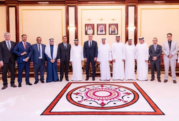 The ruler of Fujairah receives the Egyptian Minister of Oil