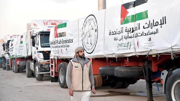 United Nations Office for the Coordination of Humanitarian Affairs: The UAE is at the forefront of countries providing humanitarian aid to Gaza.