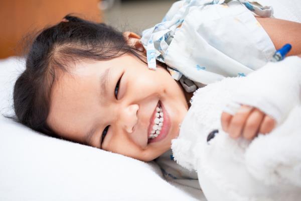 child in hospital