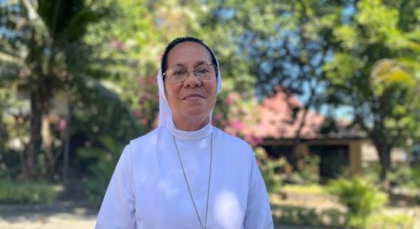 Sister Esmeralda at the Co<em></em>nvento das Madres Canossianas em Balide in Dili, Timor-Leste.