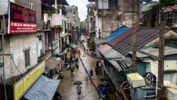 Parts of Hanoi remain flooded as landslides hit northern Vietnam