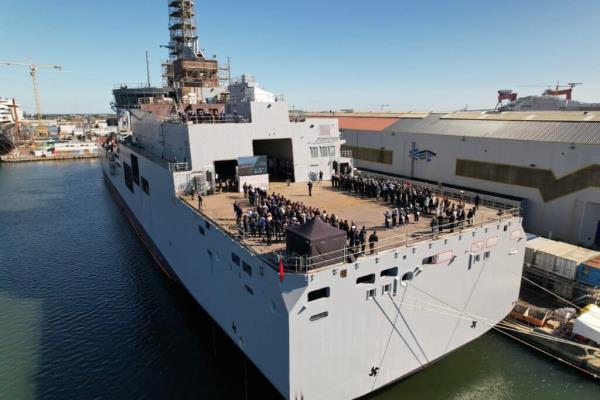 Chantiers de l’Atlantique Launches 2nd BRF Supply Ship for the French Navy