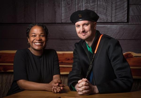 Playwright Eboni Booth, left, and director Knud Adams present the Pulitzer Prize-winning play 