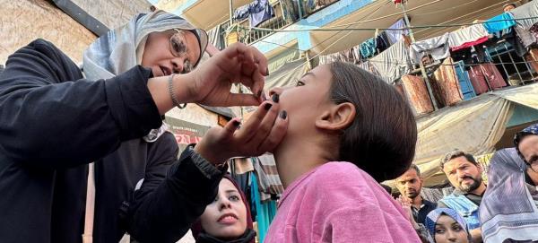 UNRWA and partners have started the second round of the polio vaccination campaign in Gaza.