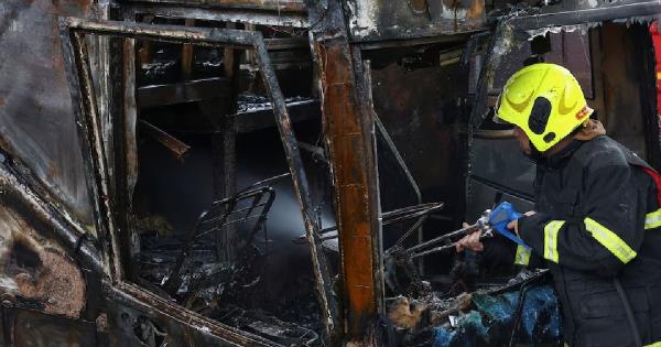 School bus catches fire in Thailand, 25 feared dead