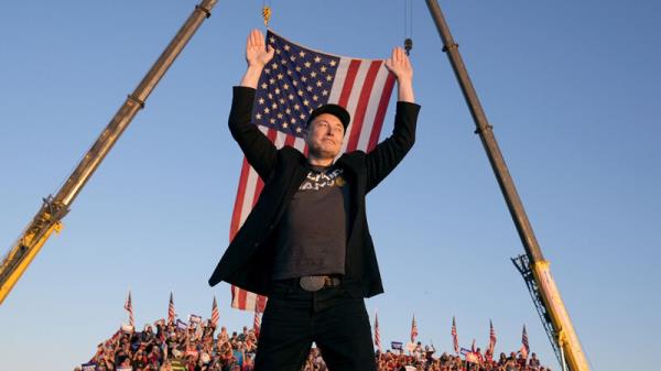 Elon Musk makes first appearance at Trump rally with dire words