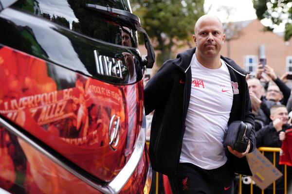 Liverpool manager Arne Slot arrives ahead of the Premier League match at Molineux Stadium last week.