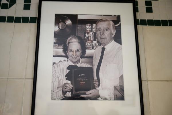 A picture of Eileen and Jackie Lennox at Jackie Lennox's chip shop on the Bandon Road in Cork. Picture: Dan Linehan