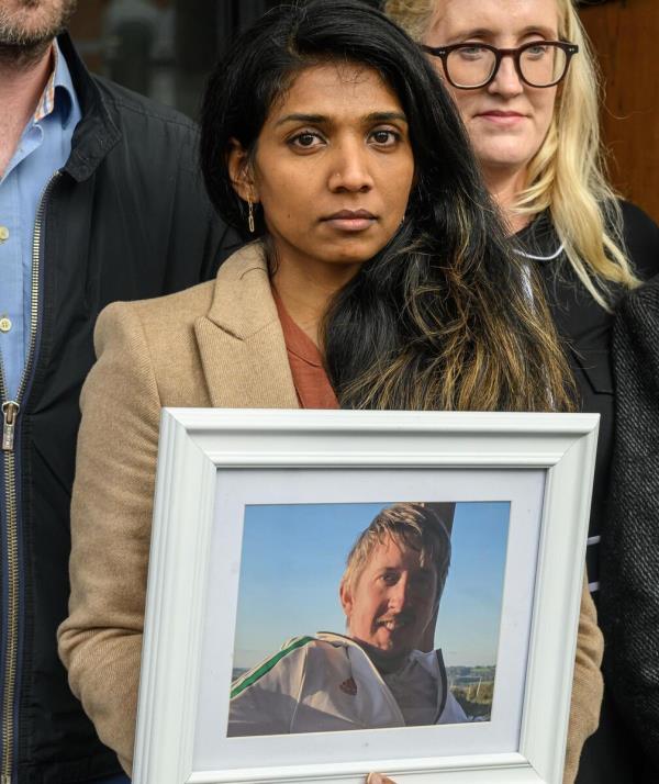  Keerti Krishnan Murphy at the inquest into the death of her husband Patrick Murphy. Picture: Dan Linehan