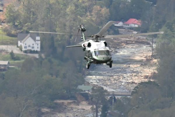 拜登、哈里斯前往遭受大风暴袭击的地区