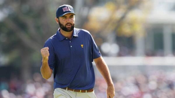 Scottie Scheffler and Patrick Cantlay put the Americans back in co<em></em>ntrol at Presidents Cup