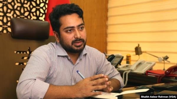 Nahid Islam, 26, a student leader who has become an interim government adviser in Bangladesh, speaks in his office on Sept. 29, 2024.