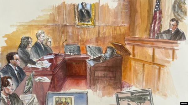 FILE - Ryan W. Routh, suspected of attempting to assassinate Republican presidential candidate and former U.S. President Do<em></em>nald Trump, appears in federal court in West Palm Beach, Fla., Sept. 23, 2024 in a courtroom sketch.