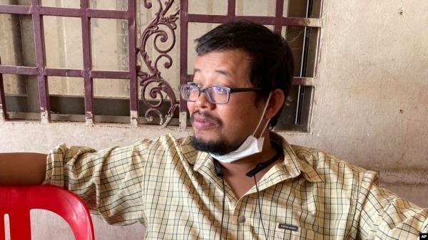 Cambodian freelance journalist Mech Dara in Siem Reap, Cambodia on Feb. 21, 2021. Mech Dara was arrested on Sept. 30, 2024 while driving with his family to the Cambodian capital Phnom Penh.