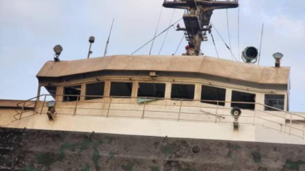  A view shows the Saint Kitts and Nevis-flagged cargo ship Paresa, damaged by a Russian missile strike, amid Russia&#039;s attack on Ukraine, in the seaport of Pivdennyi, in Odesa region, Ukraine, in this handout released October 7, 2024. Photo: Press Service of the Ministry for Communities and Territories Development of Ukraine/Handout via REUTERS