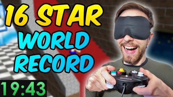 BLINDFOLDED Super Mario 64 - 16 Star Speedrun in 19:43 by Bubzia [WORLD RECORD] - YouTube