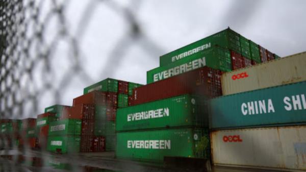 Co<em></em>ntainers are seen stacked in Portsmouth Marine Terminal (PMT), as port workers from the Internatio<em></em>nal Longshoremen&#039;s Association (ILA) participate in a strike, in Portsmouth, Virginia, US, October 1, 2024. REUTERS/Jose Luis Gonzalez/File Photo