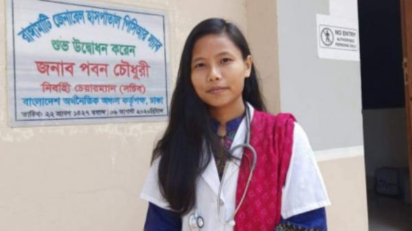 Sangchang Mro, the first female doctor from the Mro community. Photo:Courtesy