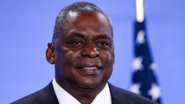 U.S. Defense Secretary Lloyd Austin poses as he arrives for a meeting of foreign ministers of the U.S., Britain, France and Germany on Afghanistan at NATO&#039;s headquarters in Brussels, Belgium, April 14, 2021. Kenzo Tribouillard/Pool via Reuters/File Photo