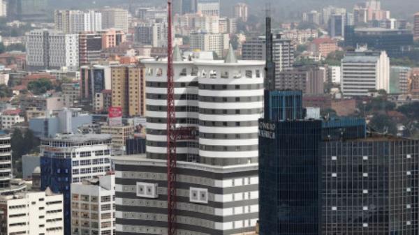 A general view shows the Nation Centre and Lo<em></em>nrho Africa building in central business district in downtown Nairobi, Kenya February 18, 2022. Photo: REUTERS/Thomas Mukoya/File Photo