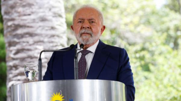 Brazil&#039;s President Luiz Inacio Lula da Silva attends a news conference, in Montevideo, Uruguay, January 25, 2023. File Photo: REUTERS/Mariana Greif