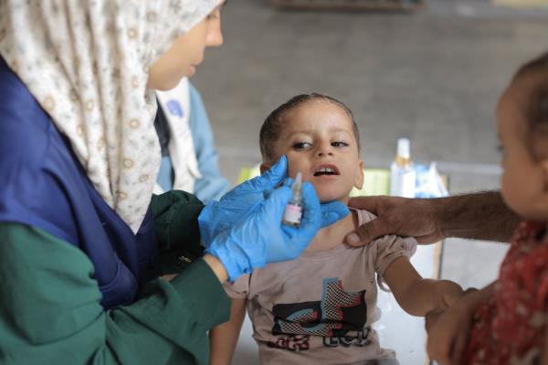 UNRWA staff were central to the recent polio vaccination drive in Gaza.